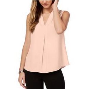 NWT Nine West Womens Pleat Front Pullover Blouse Size Xs